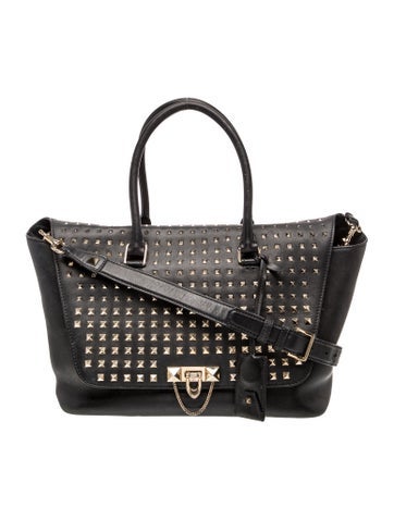 Valentino Rockstud Top Handle Bag