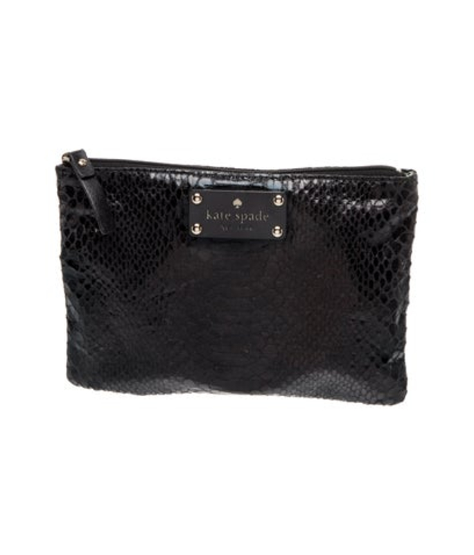 Kate Spade Spade New York Embossed Leather Clutch