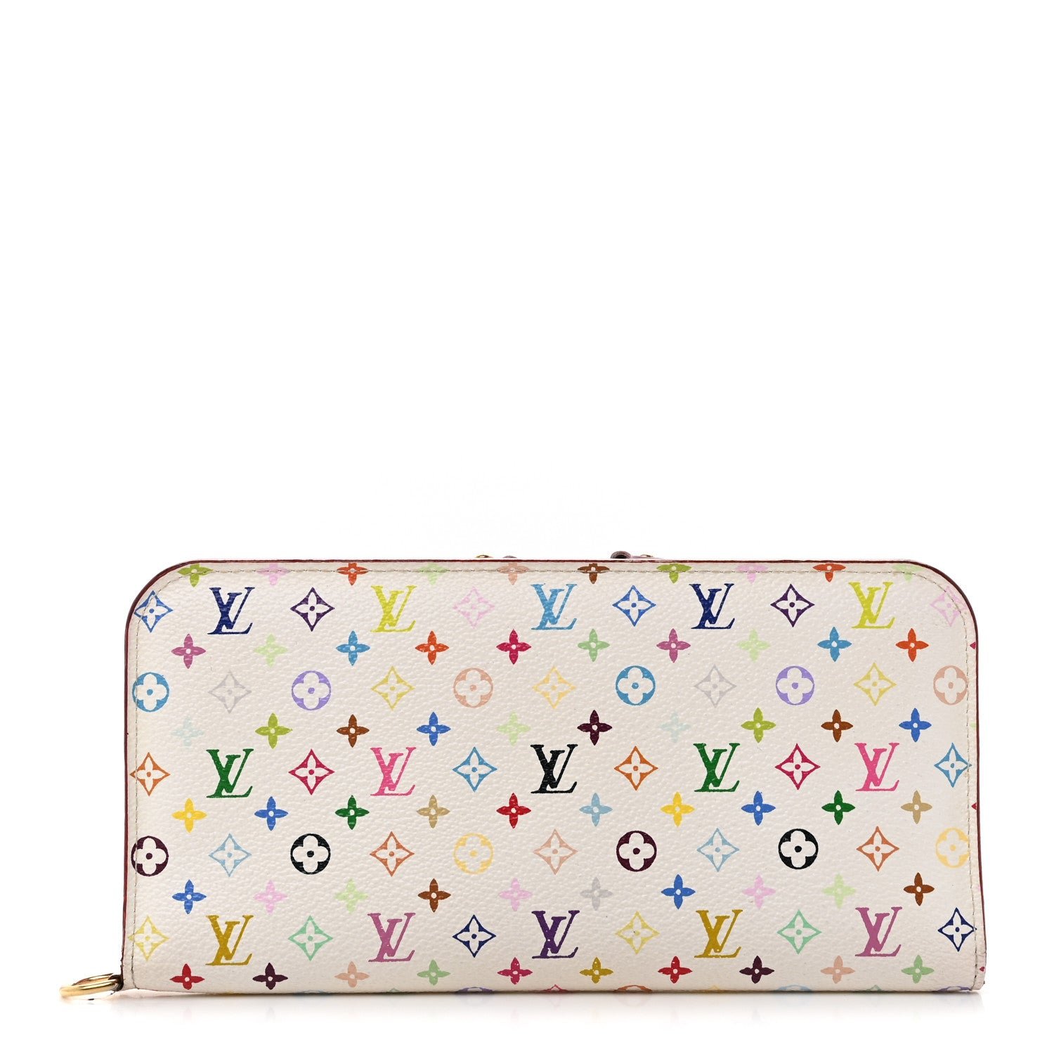 Louis Vuitton Monogram Multicolor Insolite Wallet White Litchi