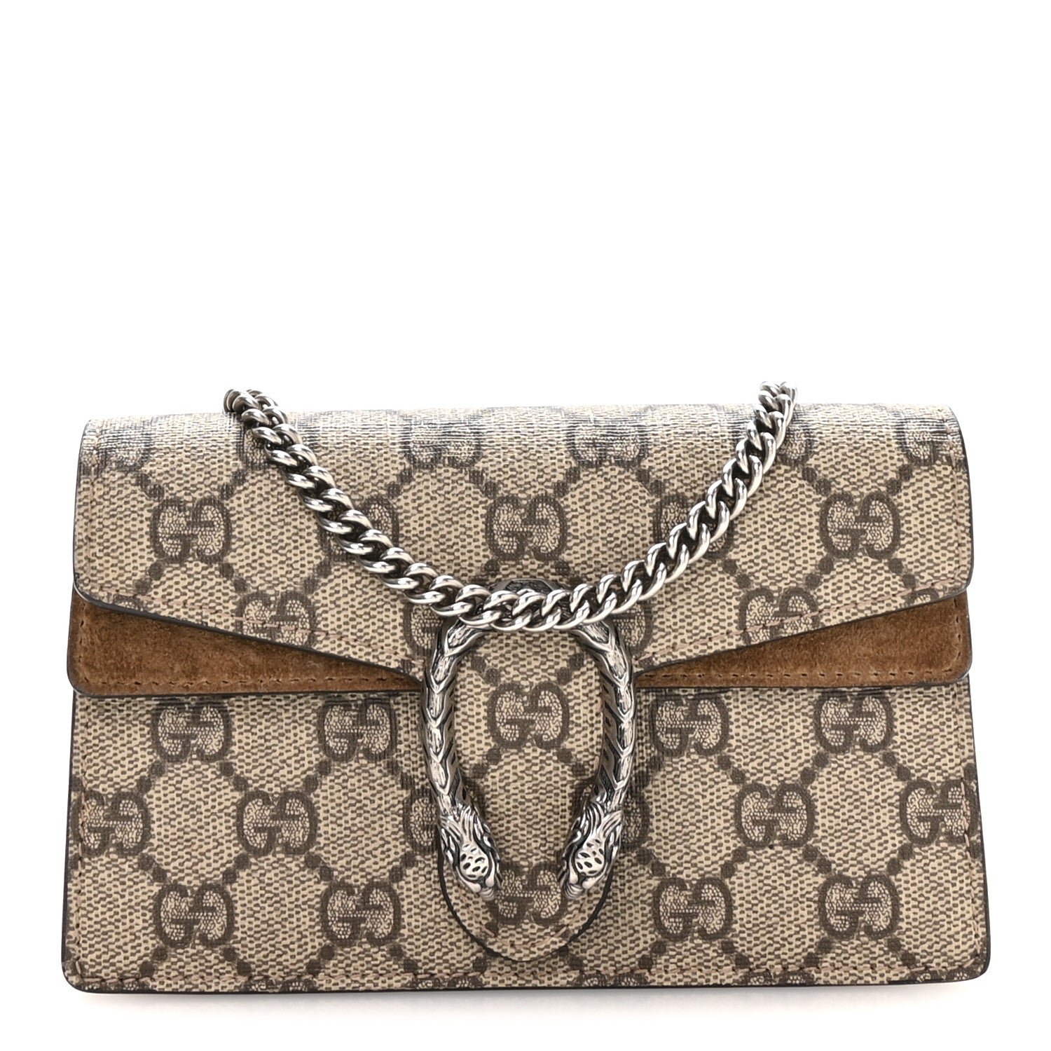 GG Supreme Monogram Super Mini Dionysus Shoulder Bag Taupe