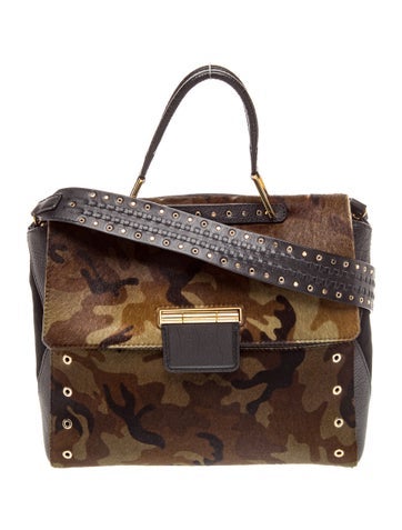 Furla Ponyhair Top Handle Bag