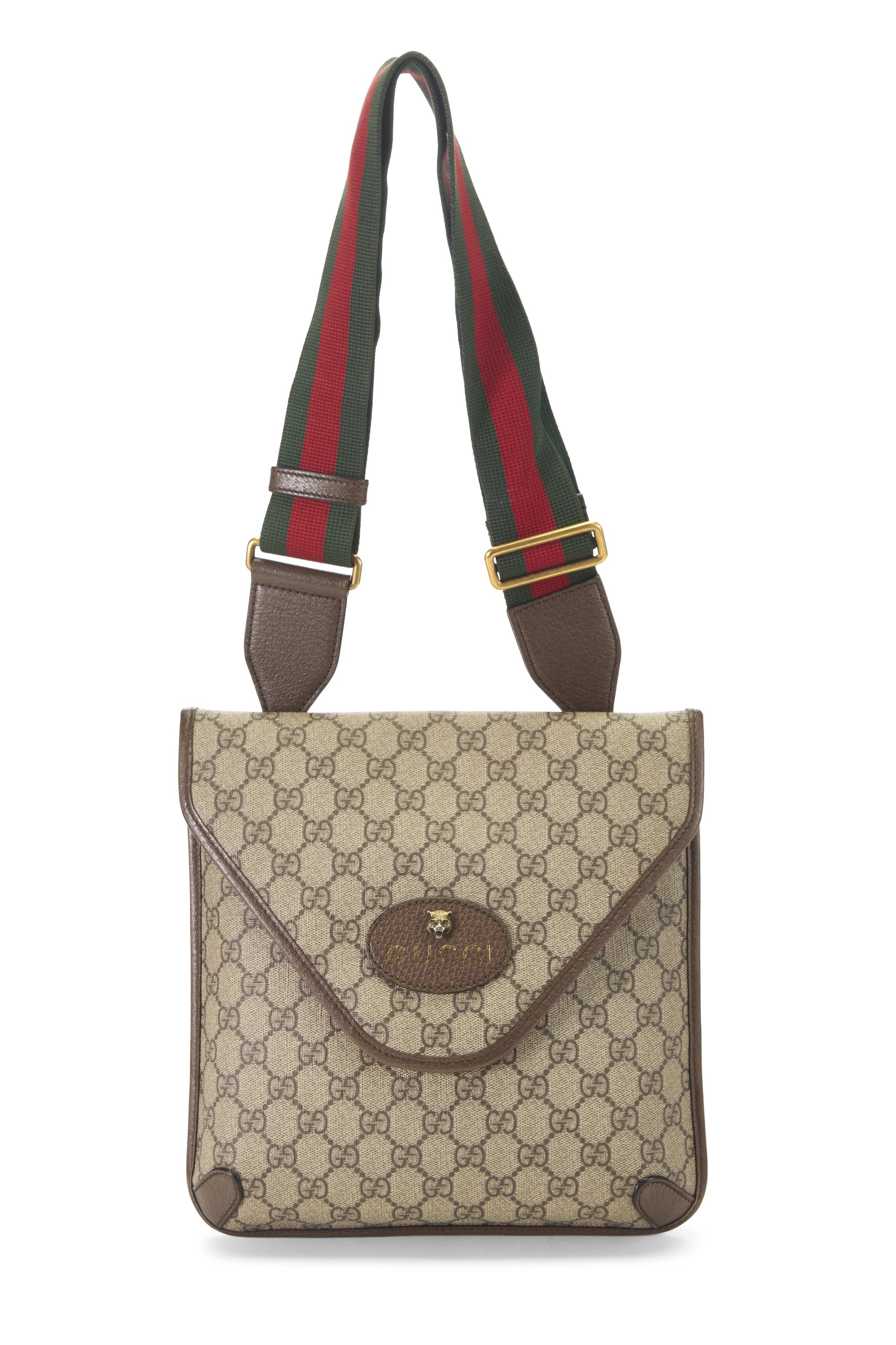 Brown GG Supreme Canvas Neo Vintage Messenger Medium