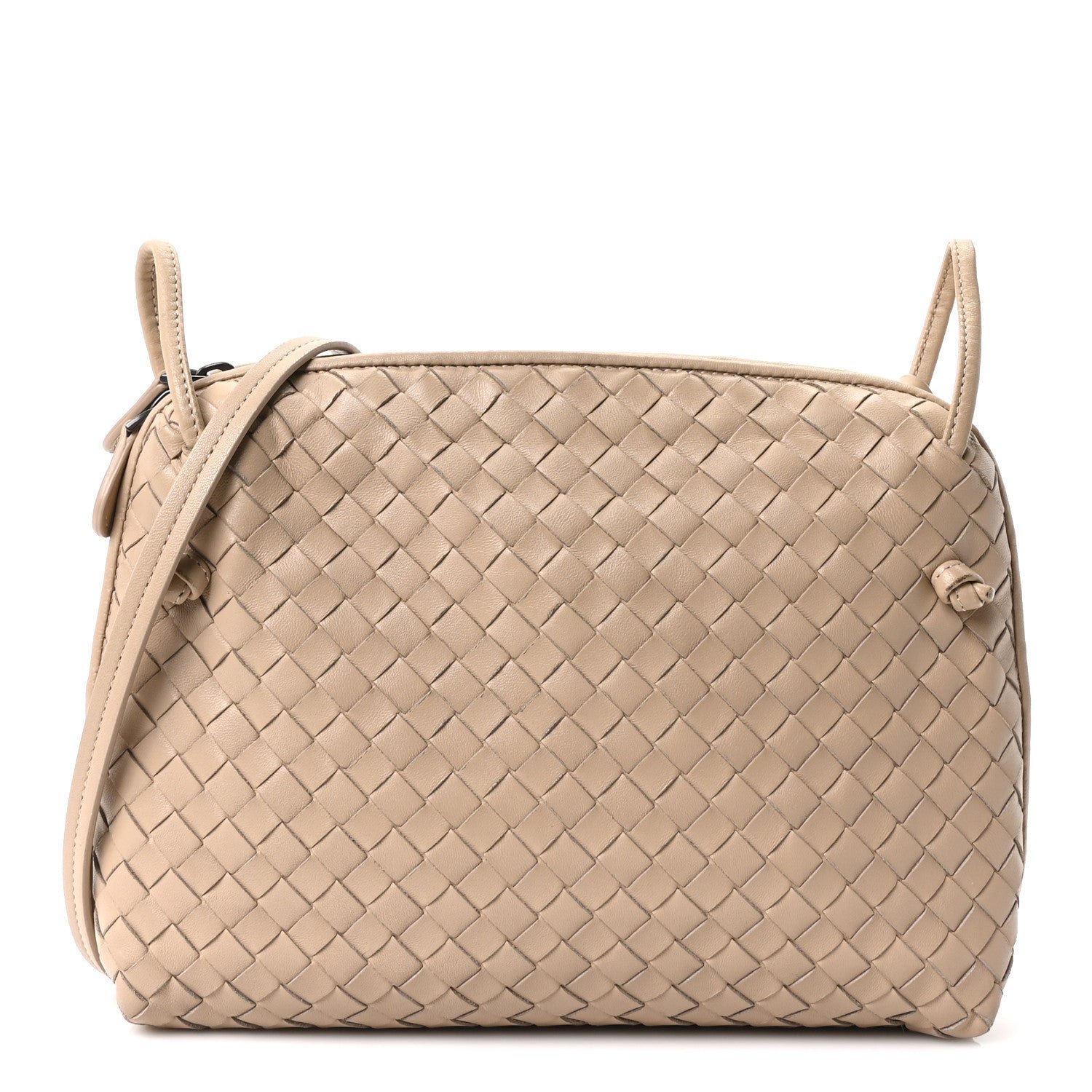 Bottega Veneta Bottega Veneta Nappa Intrecciato Nodini Crossbody Messenger Maple