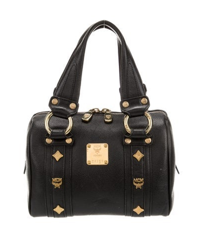 MCM Leather Top Handle Bag