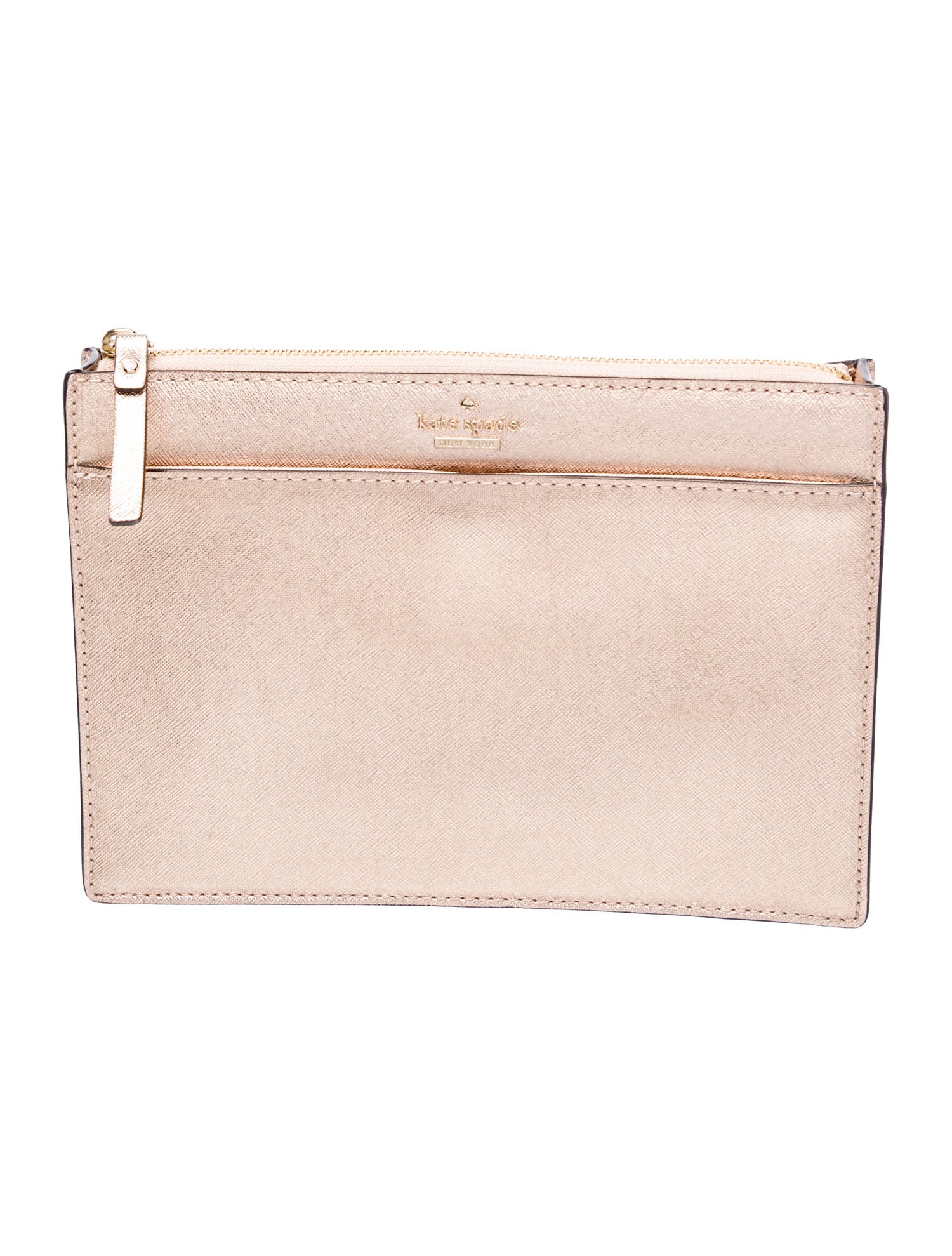 Saffiano Leather Clutch