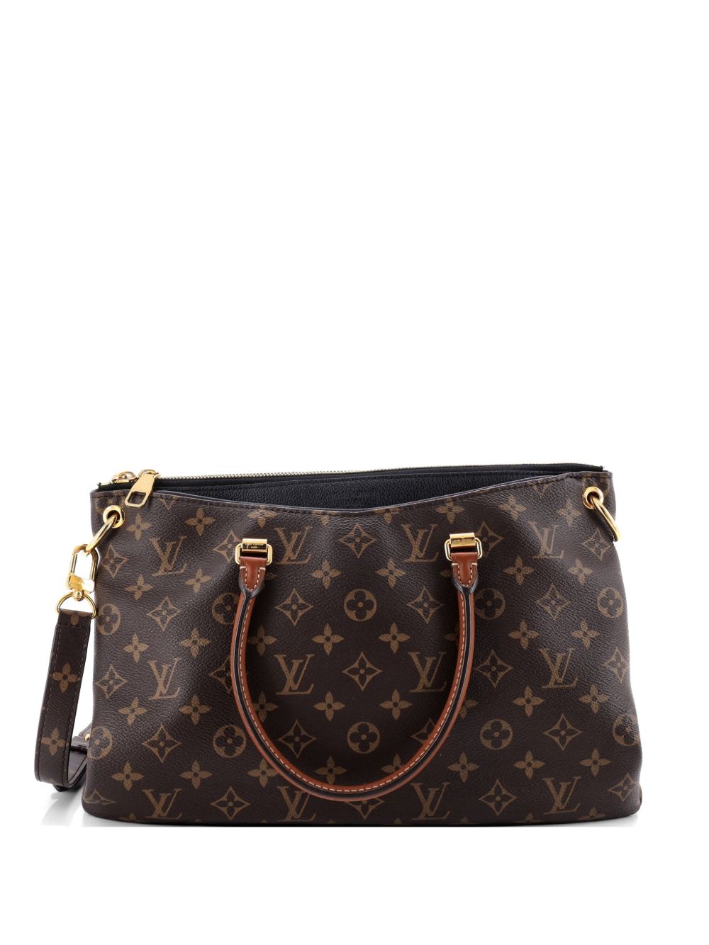 Pallas Tote Monogram Canvas with Leather shoulder bag