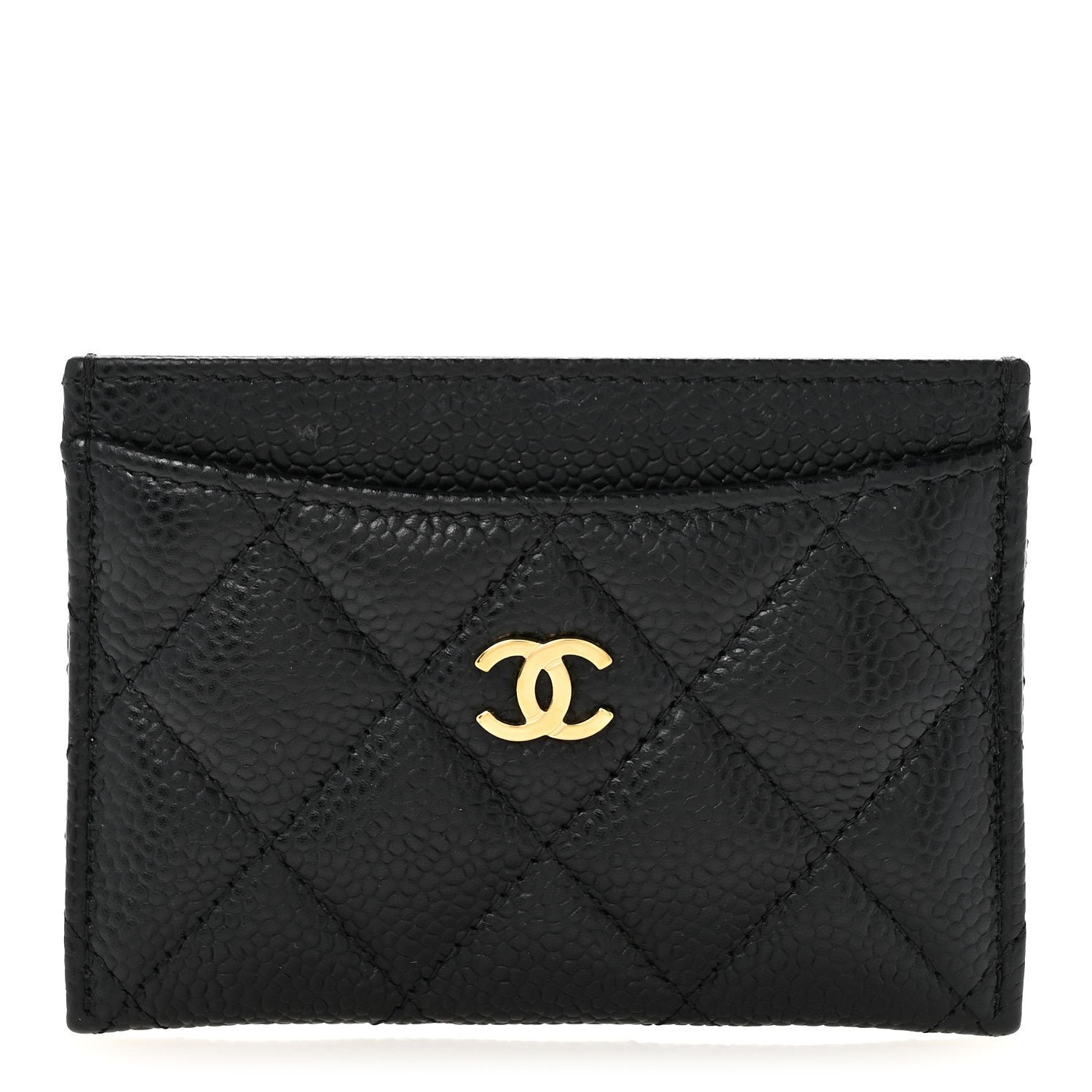 Chanel Caviar Quilted Card Holder Black