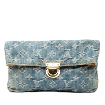 Denim Monogram Denim Pochette Plate