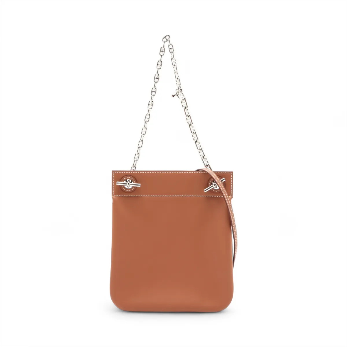 Hermès Posh Kriketi Veau Swift Gold Silver Metal Fittings