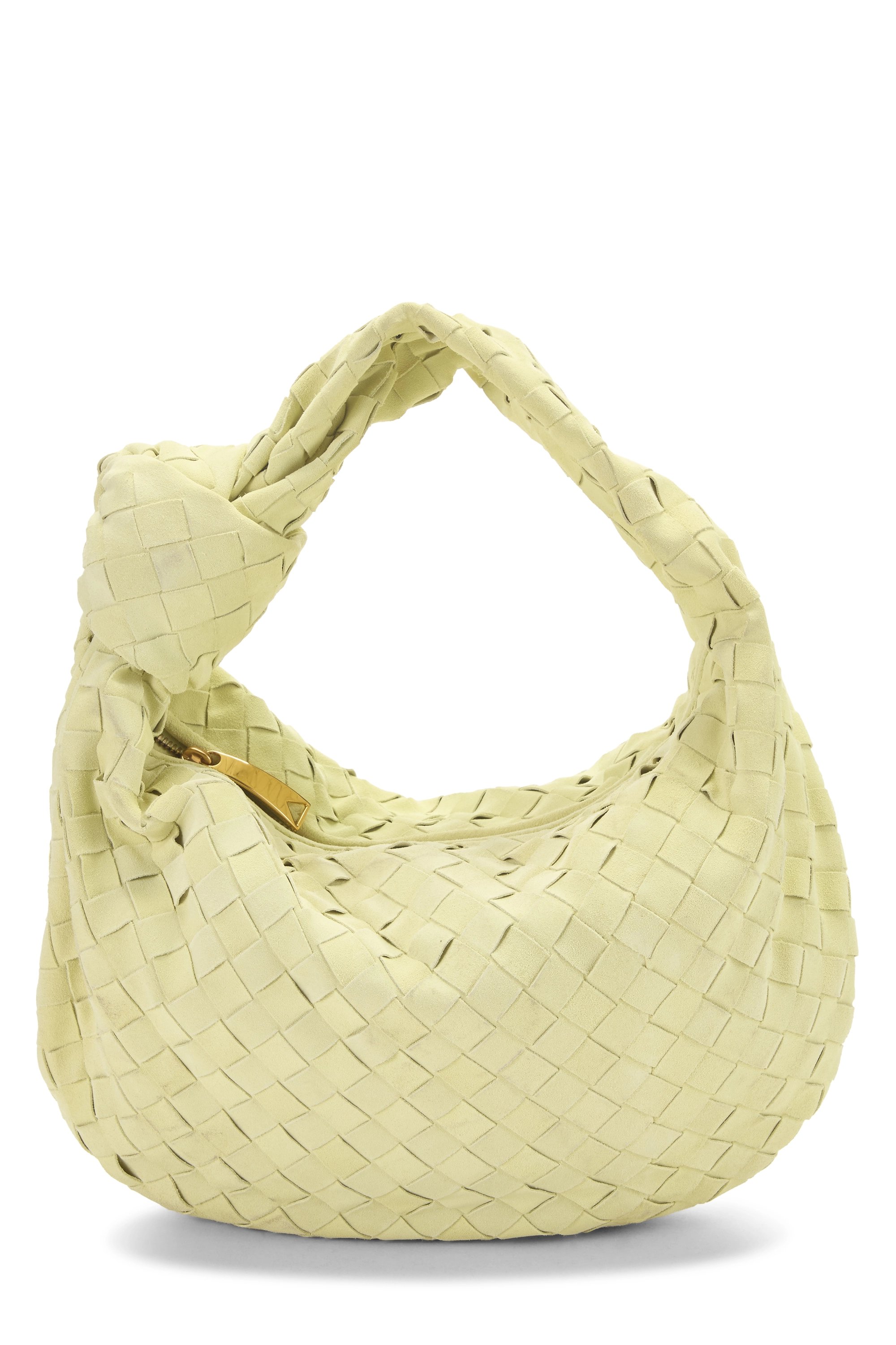 Yellow Intrecciato Suede Teen Jodie