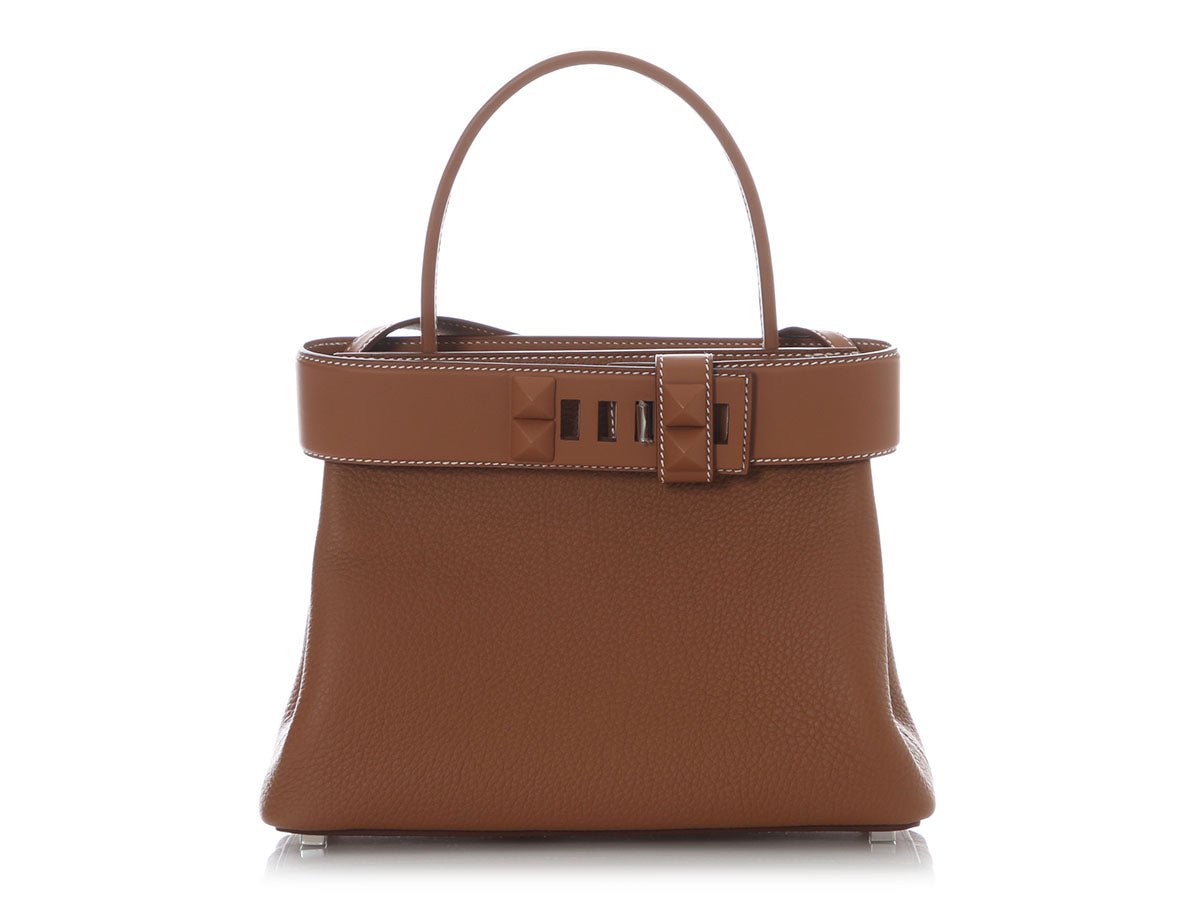Hermès Gold Togo and Swift Médor Bag