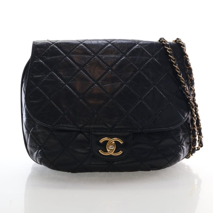 Chanel Medium Glazed Calfskin Paris-Dubai Messenger Flap Bag
