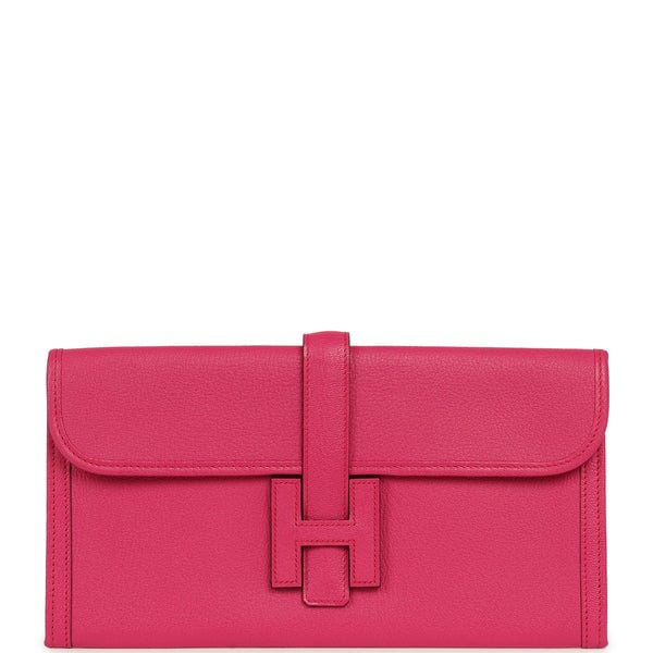 Hermes Jige Elan 29 Rose Shocking Chevre Mysore