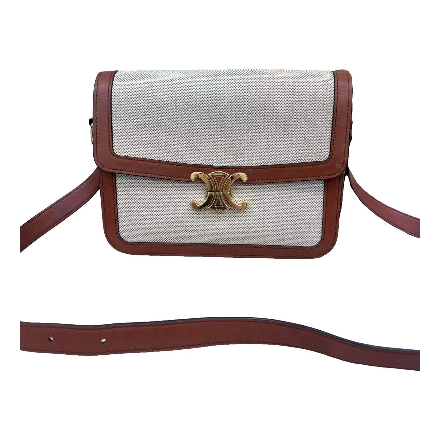Triomphe cloth handbag