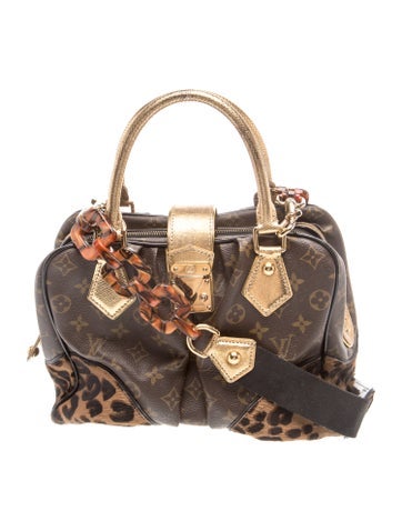 LV Monogram Limited Edition LV Monogram and Leopard trimmed Adele Bag