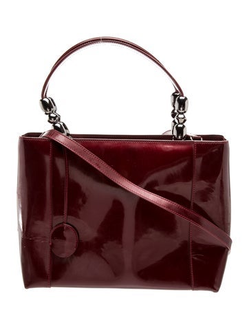 Patent Leather Bucket Bag