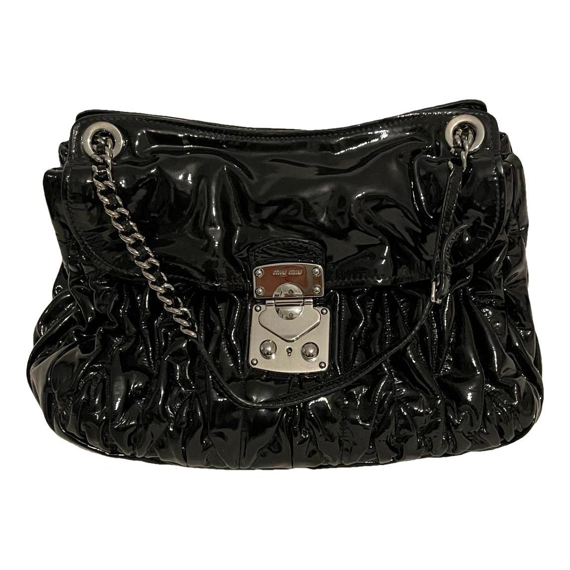 Patent leather handbag