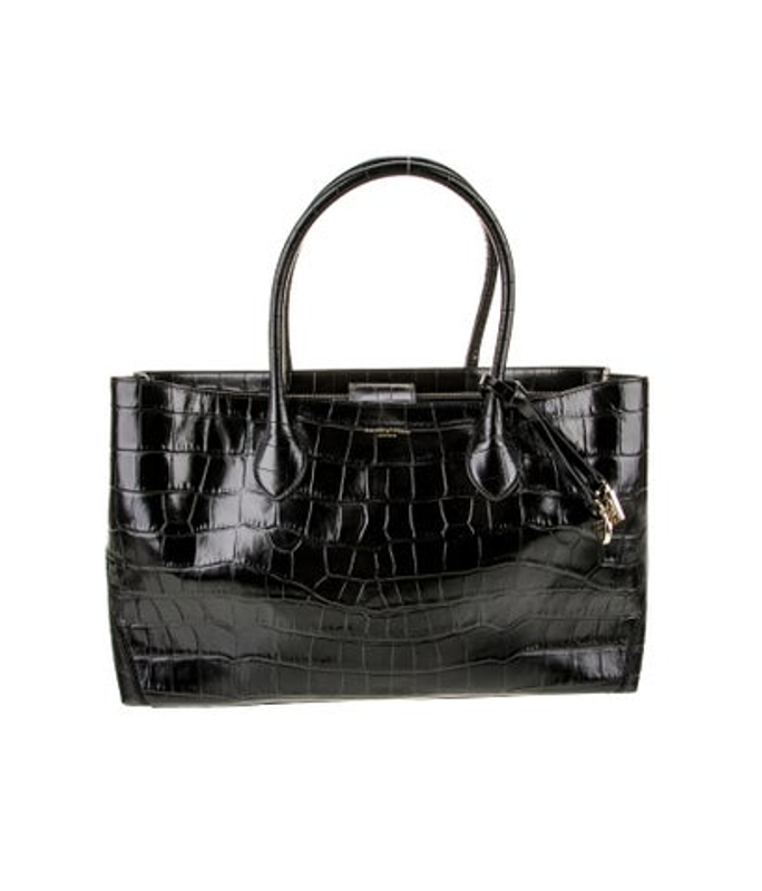 Aspinal of London Of London Embossed Leather Top Handle Bag