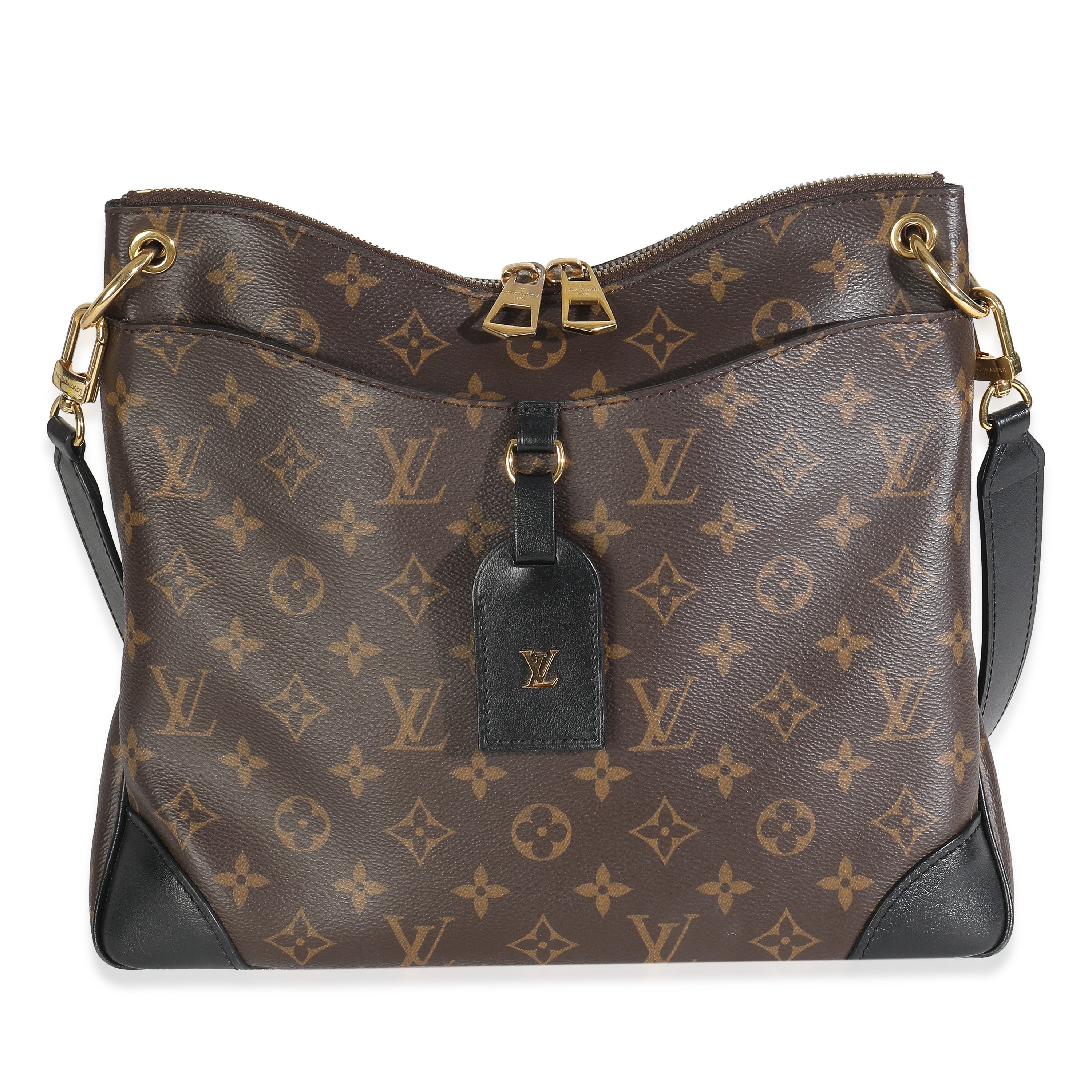 Louis Vuitton Black Monogram Canvas Odeon MM