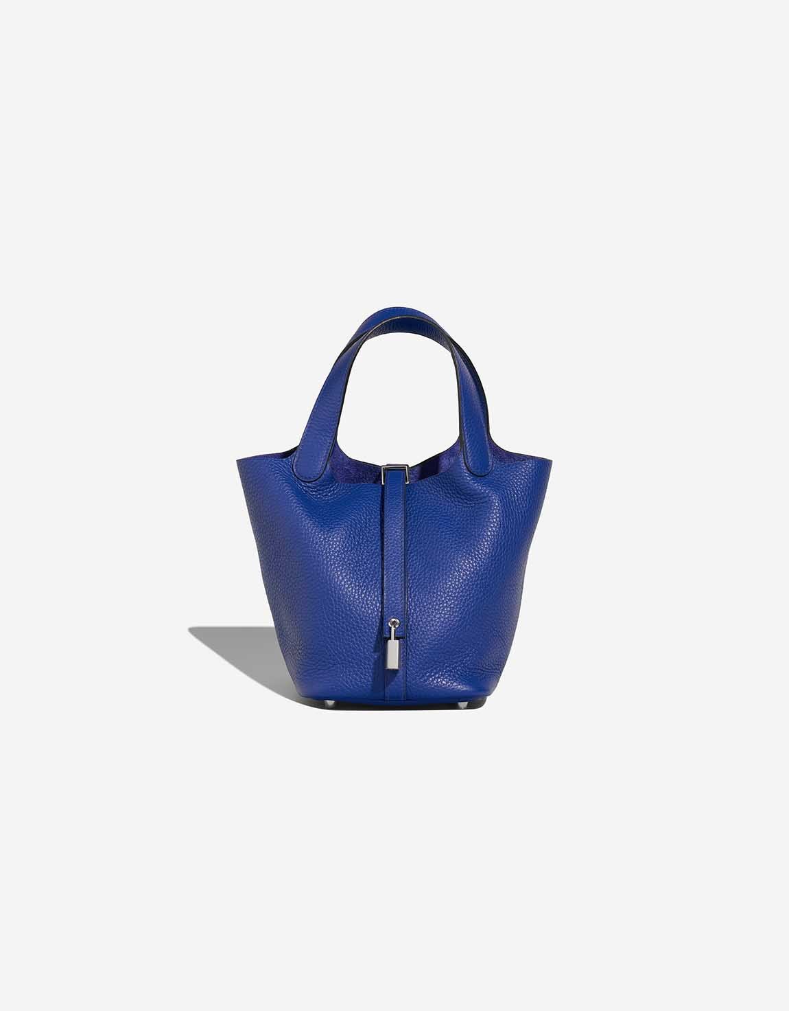 Hermes 
		Picotin 18 Bleu Electrique    