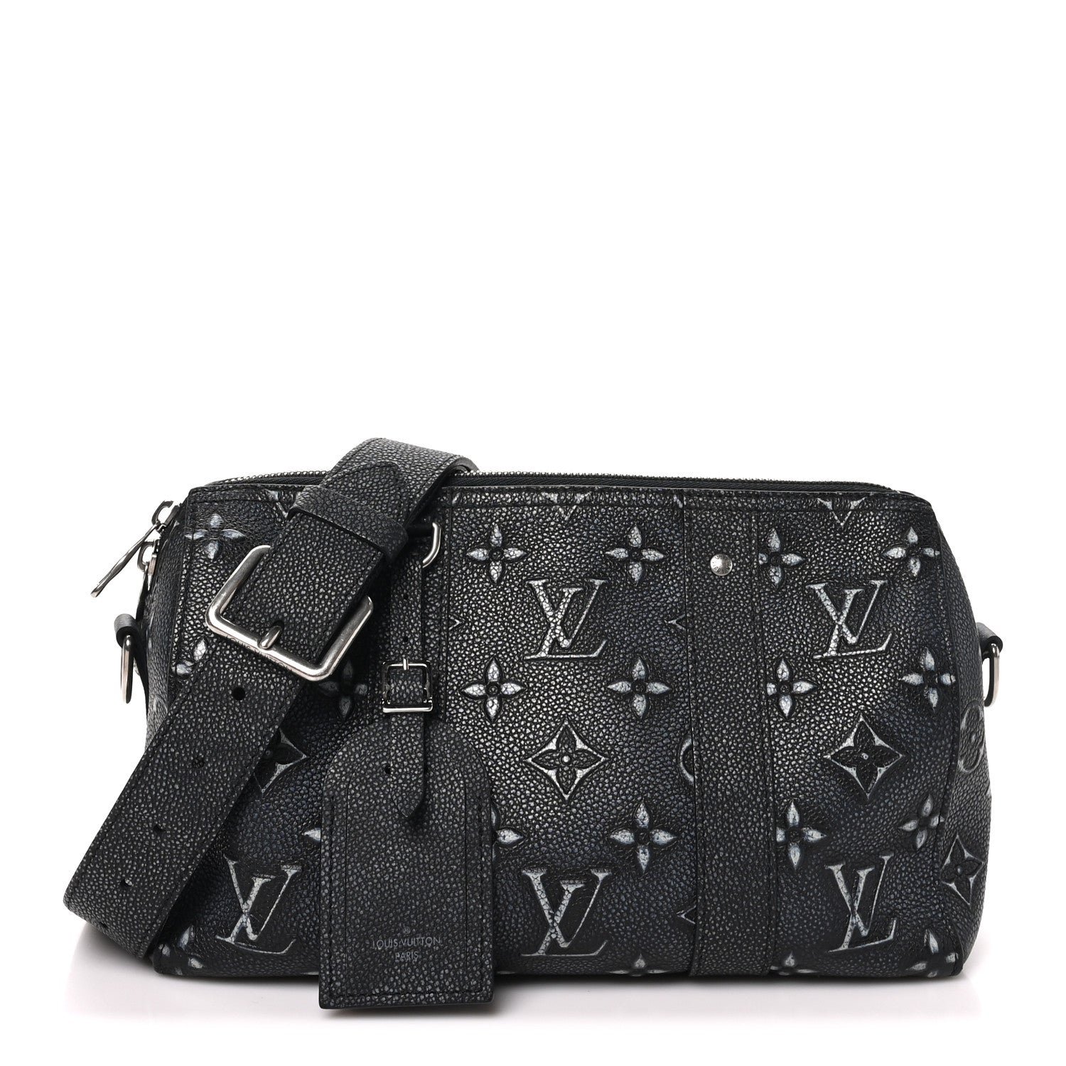 Louis Vuitton Cowhide Faded Monogram City Keepall Charcoal