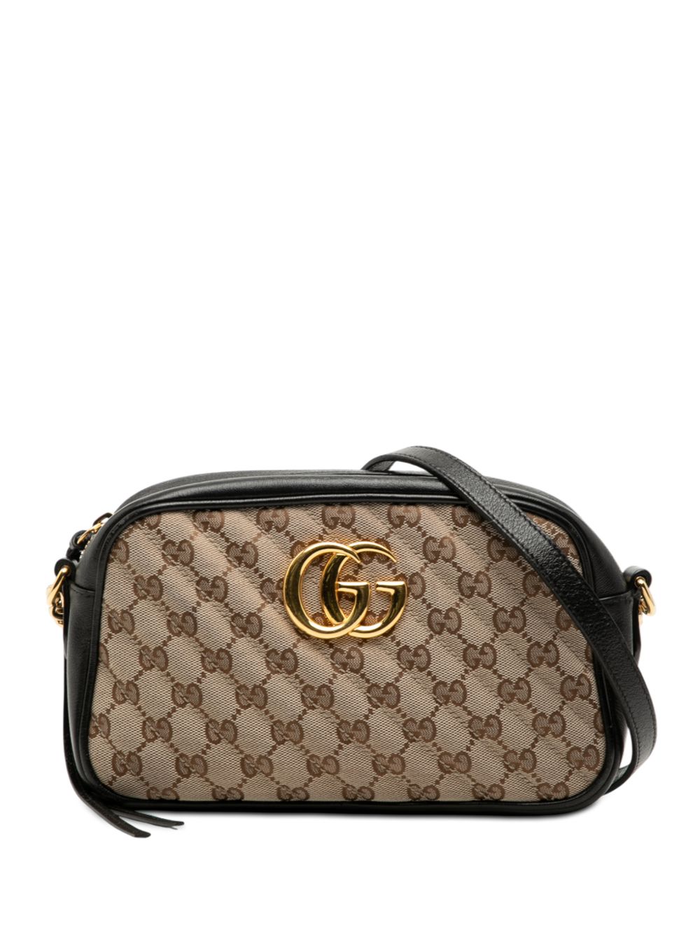 2016-2026 Small GG Marmont Matelasse GG Canvas and Leather crossbody bag