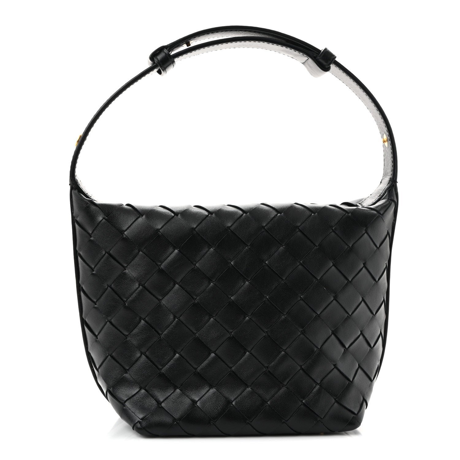 Bottega Veneta Calfskin Nappa Intrecciato Candy Wallace Black