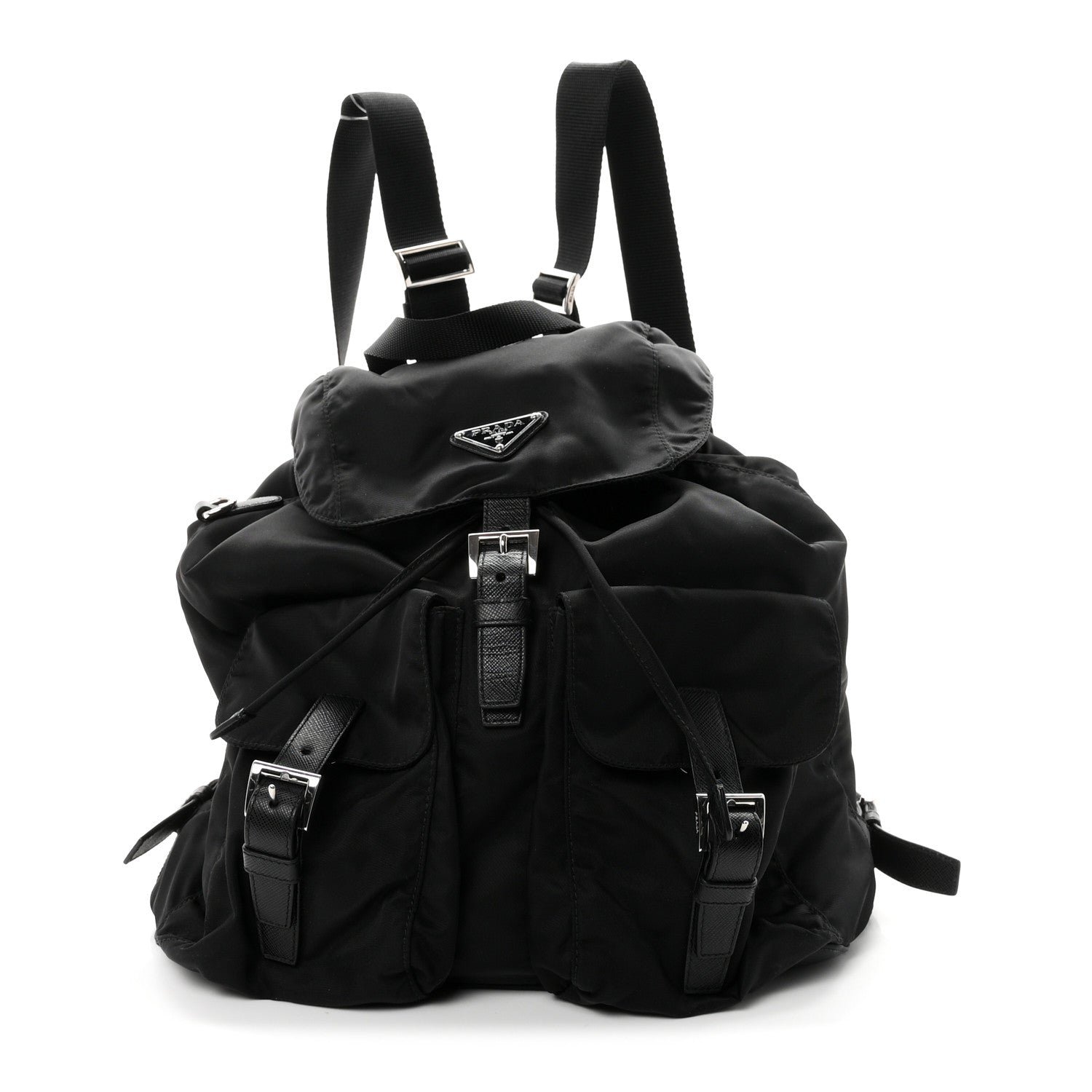 Prada Re-Nylon Saffiano Medium Backpack Black