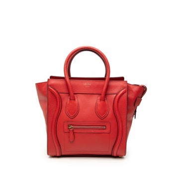 Calf Leather Micro Calfskin Luggage Tote