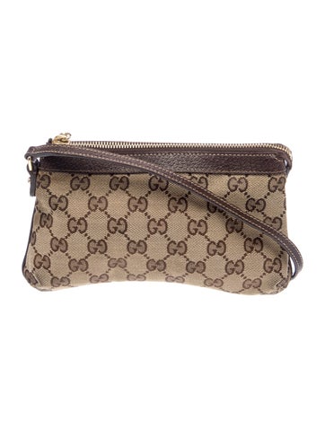 GG Canvas Bumble Bee Charm Pochette Vintage