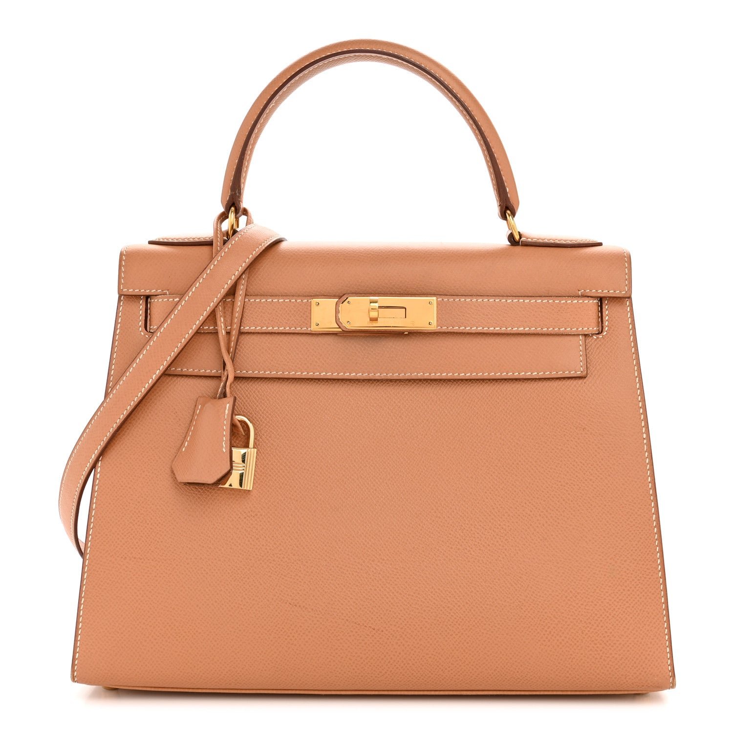 Hermes Hermes Courchevel Kelly Sellier 28 Naturelle