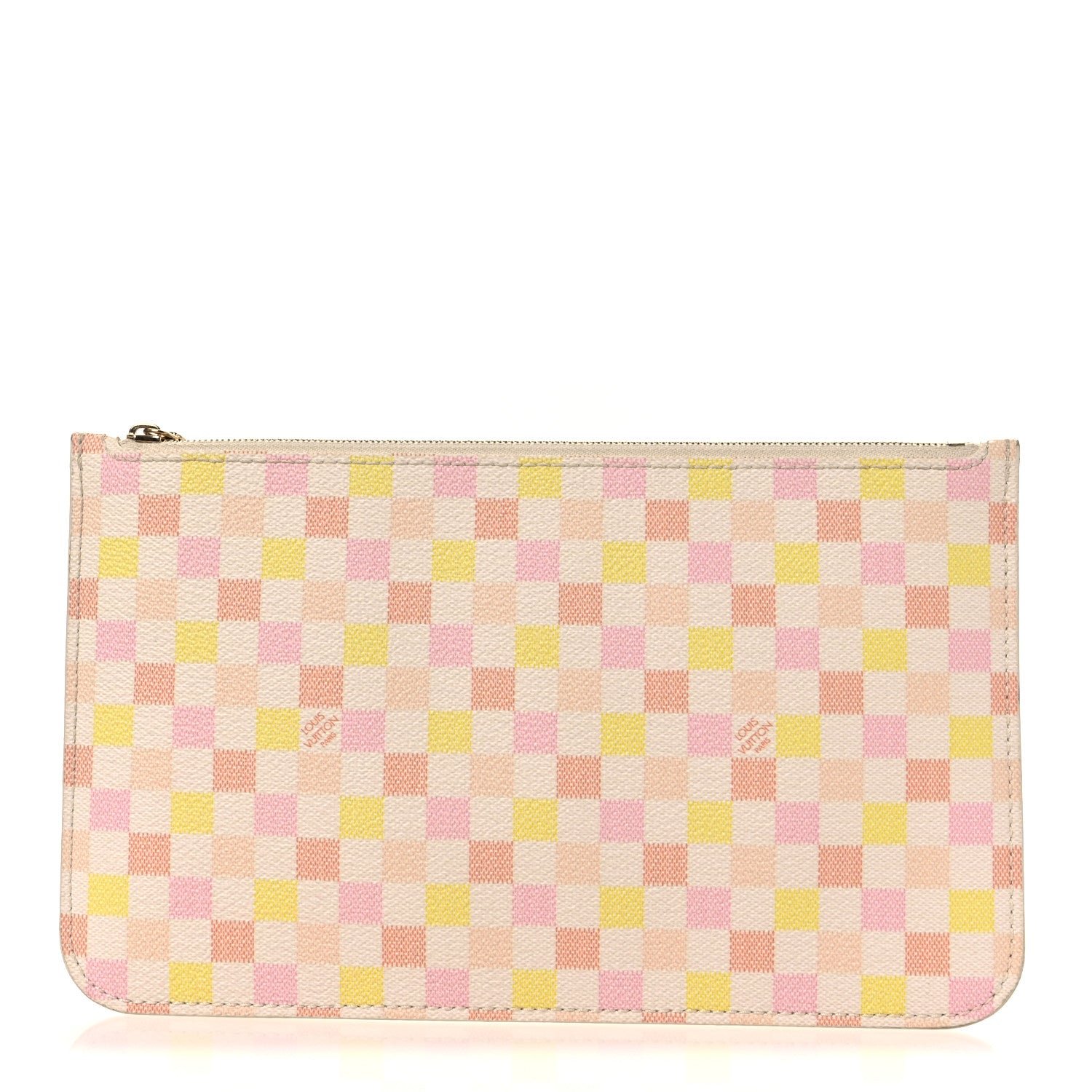 Louis Vuitton Damierlicious Neverfull Pochette Rose Peach