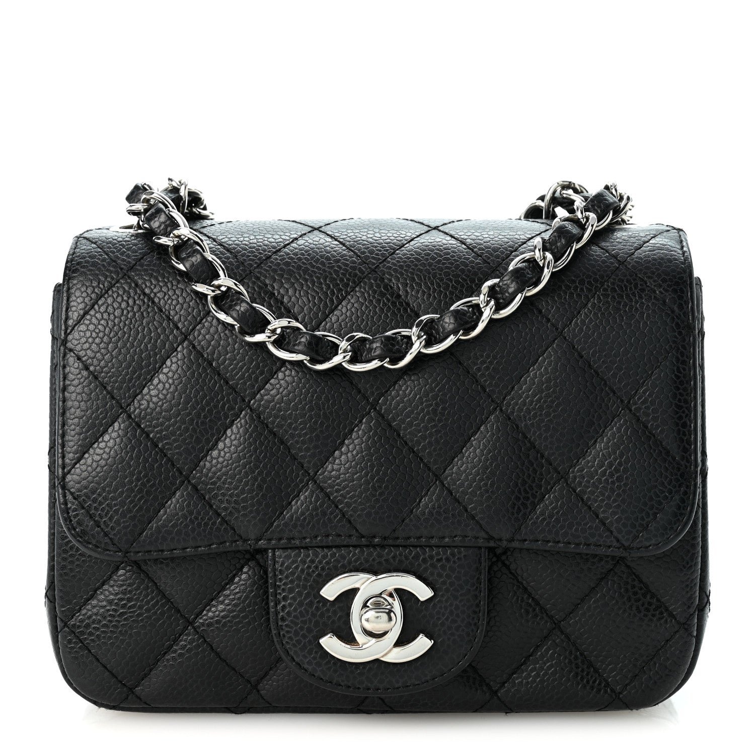 Chanel Caviar Quilted Mini Square Flap Black