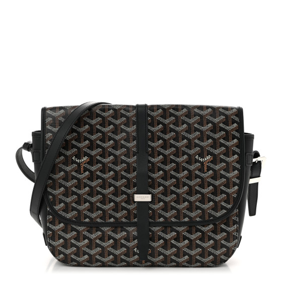 Goyard Goyardine Belvedere II MM Messenger Bag Black