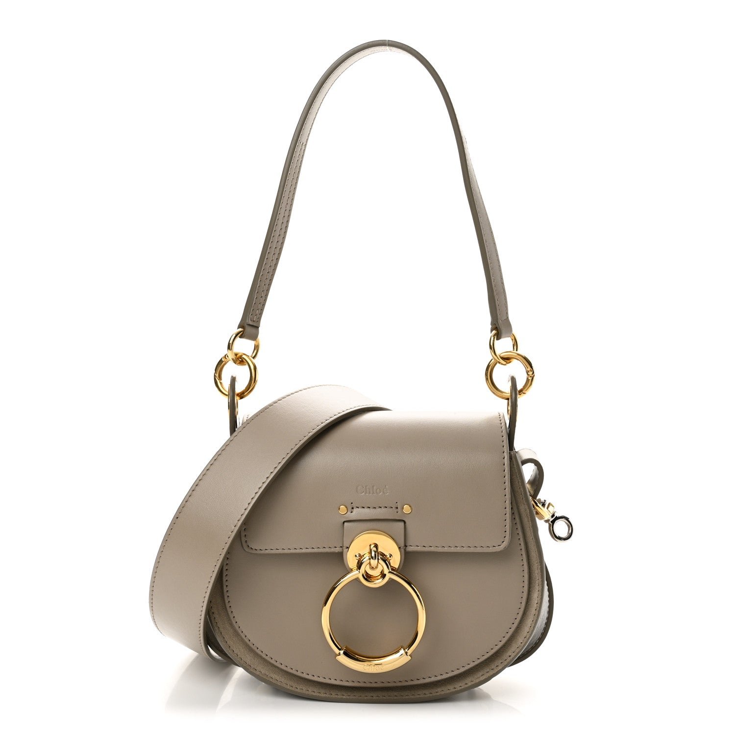 Chloe Calfskin Small Tess Bag Motty Grey
