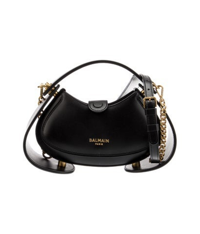 Balmain Leather Top Handle Bag