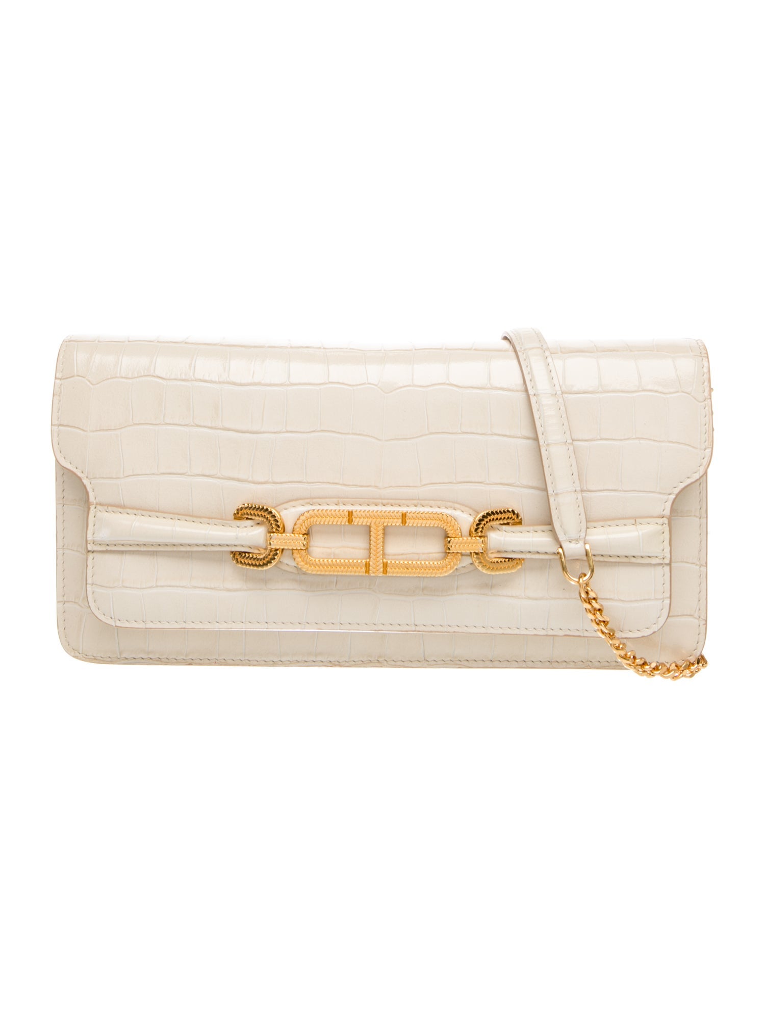 Embossed Leather Clutch