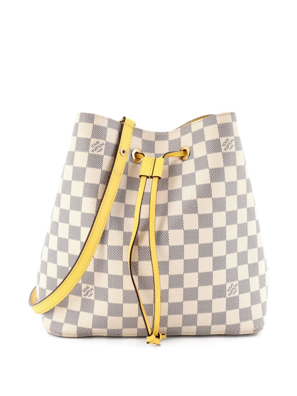 Louis Vuitton NeoNoe Handbag Damier with Leather MM bucket bag