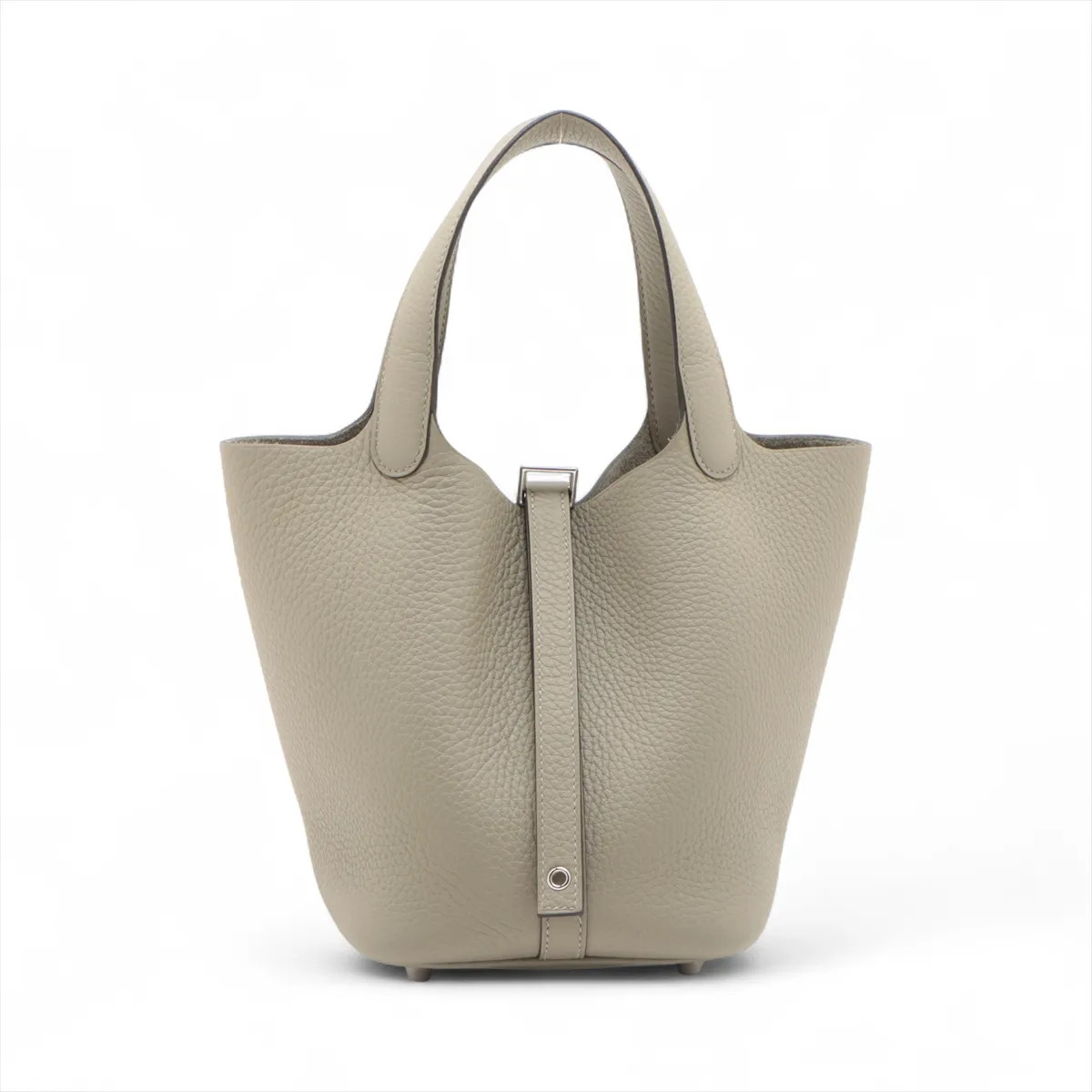 Hermes Hermès Picotin Lock 18 PM Taurillon Clemence Sage Silver Metal Fittings