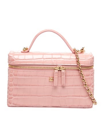 2026 Crococo Embossed Slim Vanity Case w/ Chain w/Tags