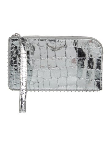 Embossed Leather Clutch