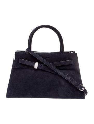 Suede Top Handle Bag