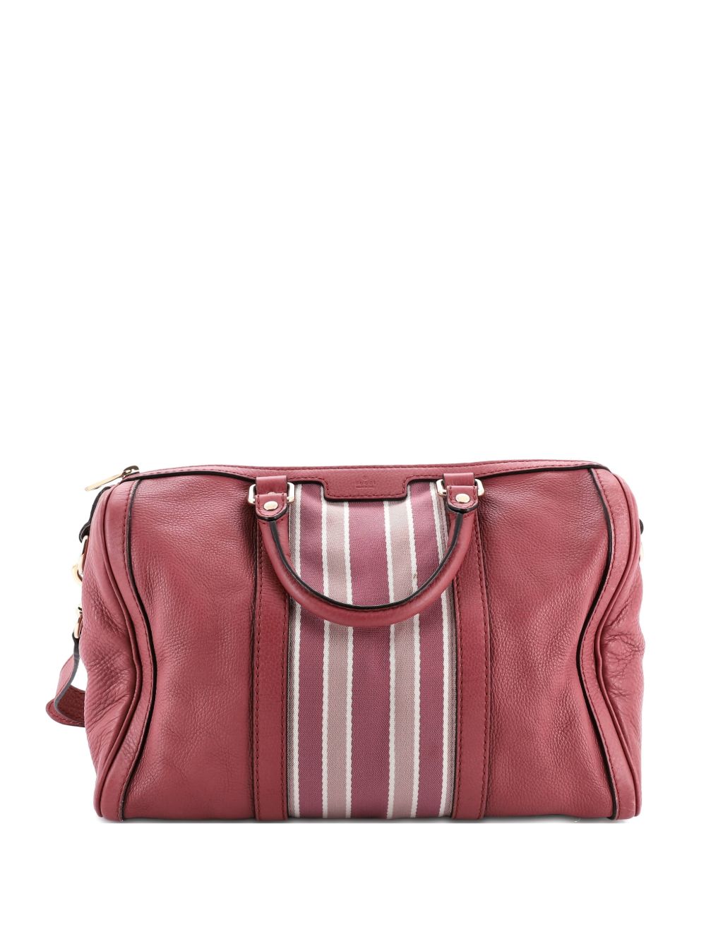 Vintage Web Boston Bag Leather Medium satchel