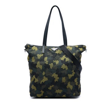 Nylon Tessuto Stampato Satchel
