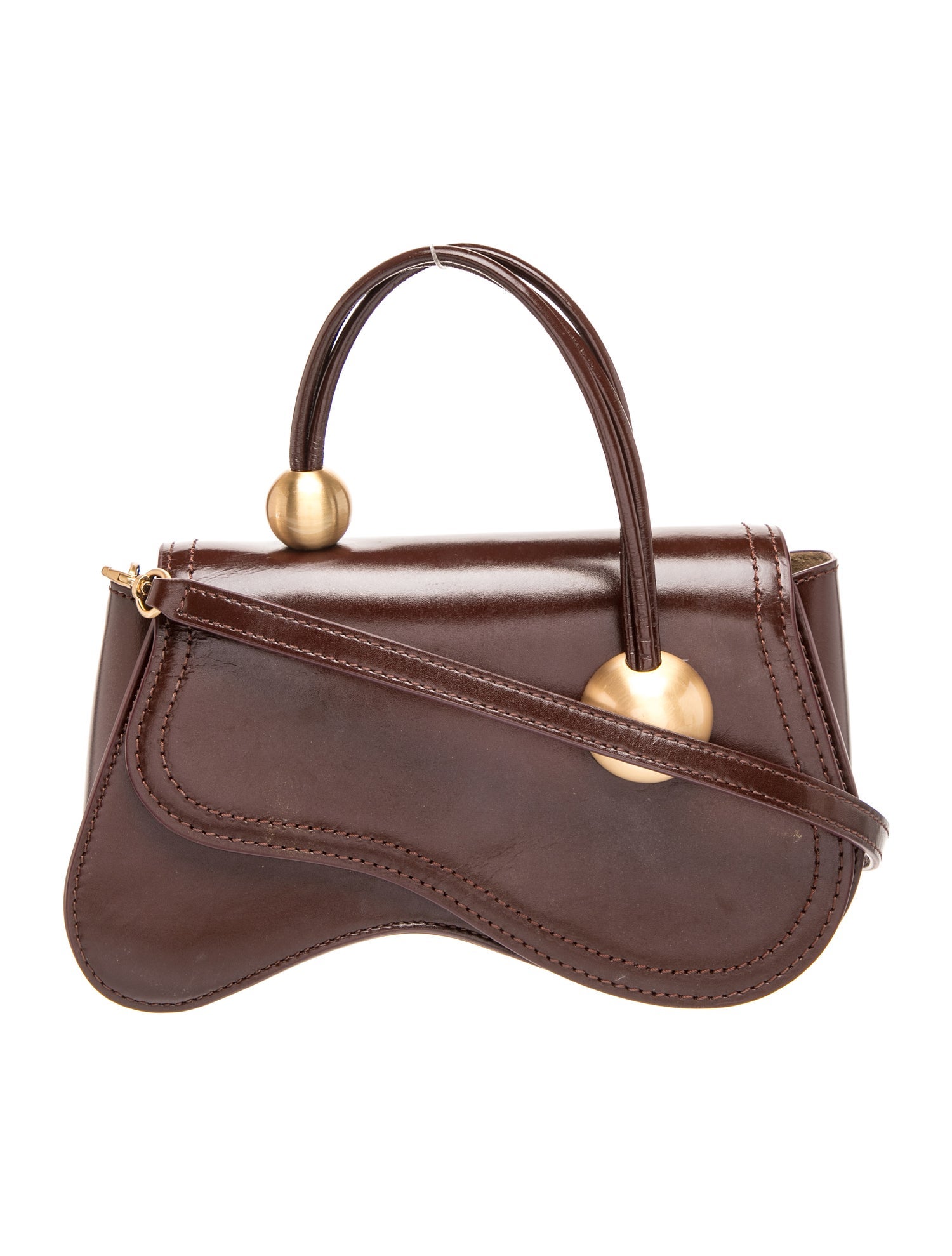 Patent Leather Top Handle Bag