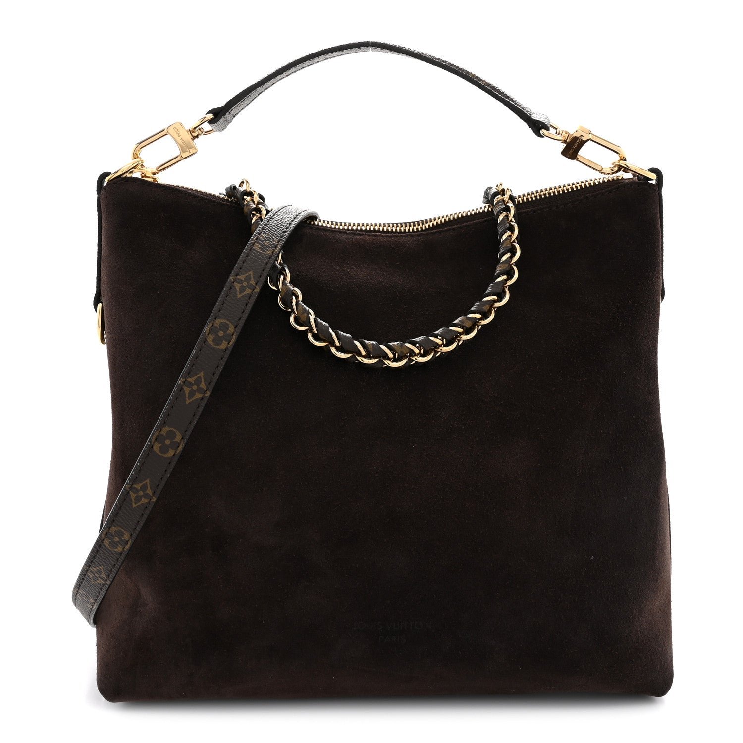 Louis Vuitton Suede Multipass Mahogany