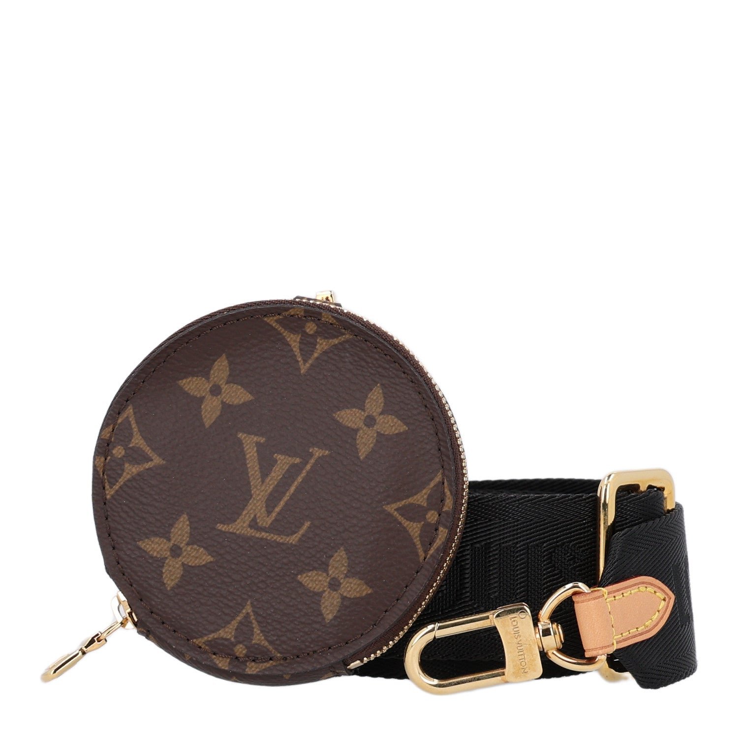 Louis Vuitton Monogram Multi Pochette Accessories Bandouliere Shoulder Strap Black