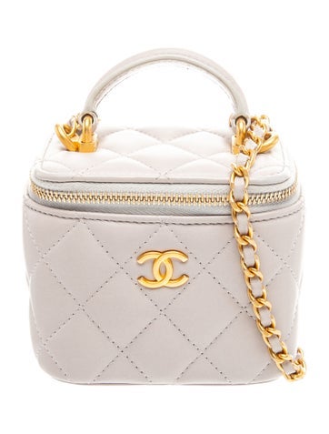 Mini Top Handle Vanity Case w/ Chain