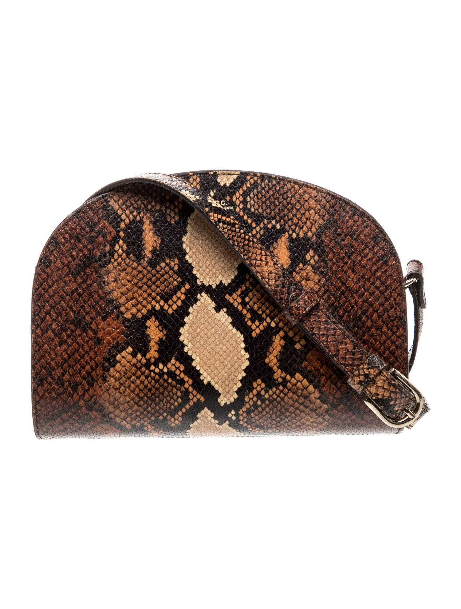 Embossed Leather Crossbody Bag
