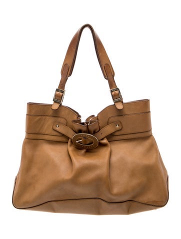 Leather Top Handle Bag